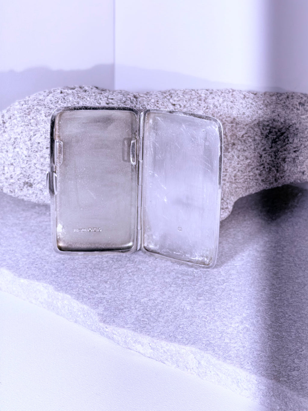 George V Sterling Silver Cigarette Case — Provenance: Benjamin E. Robertson a highly visible figure in the financial and social architecture of the 1920s Jazz Age.