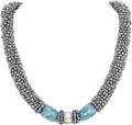 Palm Beach Vintage Caviar Sterling Necklace — 191g